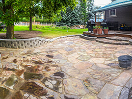 Flagstone Backyard Patio