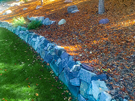 Long Stone Retaining Wall