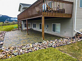 Paver Patio Under Deck