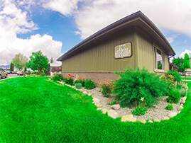 Plantings Around Building