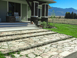 Wide Flagstone Stairs