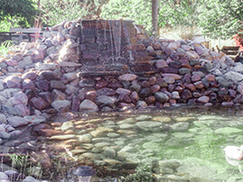 Waterfall With Pond Installation